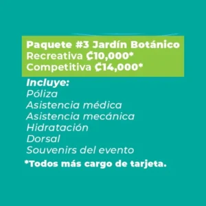 MTB-CATIE 2026 – Paquete #3 Jardín Botánico